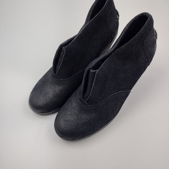 Sperry Top Sider Womens 8M Wedge Bootie Harlow Brook Laceless Ankle Boots Black - Picture 7 of 8